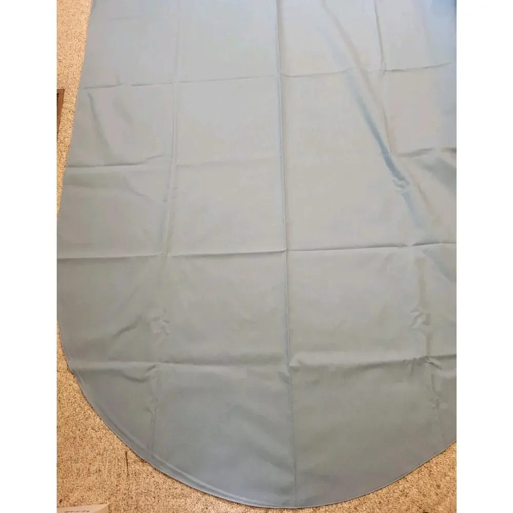 Blue Oval Tablecloth Classic Dining Kitchen‎ Table Minimalist Home Decor 57